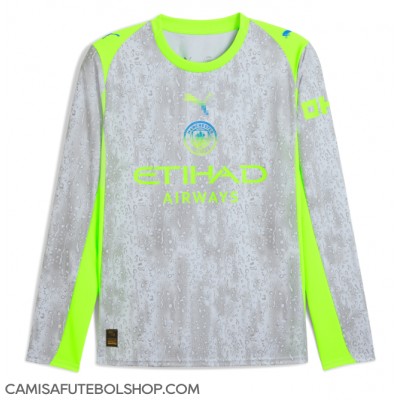 Camisa de time de futebol Manchester City Replicas 3º Equipamento 2025-26 Manga Comprida Camisa de time de futebol Manchester City Replicas 3º Equipamento 2025-26 Manga Comprida